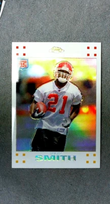 2007 Topps Chrome White Refractor #197 Kolby Smith RC Chiefs #'d 625/869 - Image 1 of 2