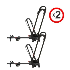 Yakima FrontLoader black roof mounted bike carrier x 2 with matching locks (8... - Picture 1 of 12