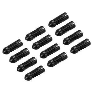 12pcs Dart Flight Protectors Aluminum Alloy Dart Wing Protectors Black - Picture 1 of 5