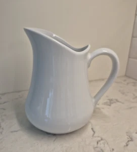 Jarra de porcelana cerámica vintage Cordon Bleu BIA blanca de 1 cuarto hecha en Brasil - Imagen 1 de 9