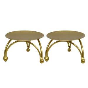 2 Stück Kerzenhalter Eisen Kunst Kerzenständer Schreibtisch Ornamente Foto Requisiten - Bild 1 von 12