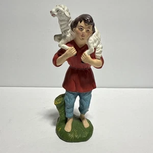 Statuina ricambio pastore ragazzo presepe gesso vintage Giappone - Foto 1 di 8