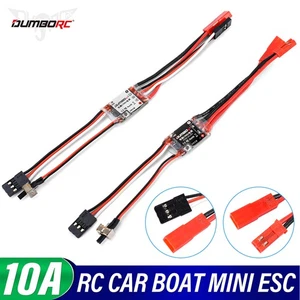DUMBORC 10A ESC 2S Lipo 5V/2A BEC for 1/18 1/24 RC Car Boat Mosquito Car - Picture 1 of 9