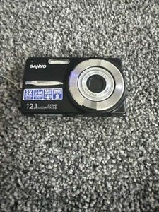 Sanyo VPC-X1200EX 12.1MP Compact Digital Camera Black Tested - Picture 1 of 4