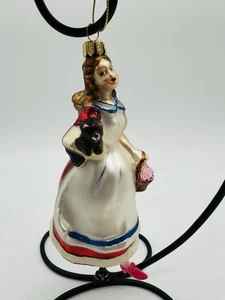 Seltener Zauberer von Oz Dorothy & Toto Summit Merkur Glas Weihnachtsschmuck - Bild 1 von 8