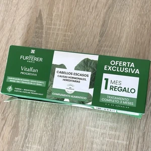 Vitalfan Progressive Trio Anti-Hair Loss René Furterer Supplement 90 Capsules - Picture 1 of 4