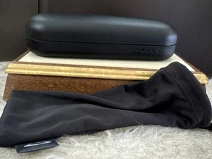 Oakley Hardshell Clamshell Case With Dust Bag Black With Logo Satin Dust Bag - Picture 1 of 6