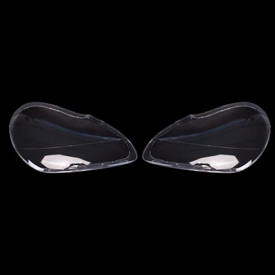 Cubierta de lente de faros de coche 2 piezas + pegamento transparente L + R para Porsche Cayenne 2003-2006 Foto 1 de 4