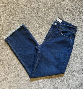 Abercrombie & Fitch Curve Love The Baggy Damen niedriger Bund Größe 2R/26 - Bild 1 von 9