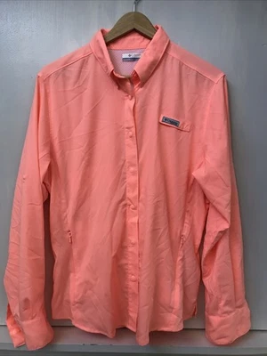 Рубашка с длинным рукавом Columbia PFG Tamiami II на кнопках вентилируемая Fl7278 женская большого размера - Изображение 1 из 4