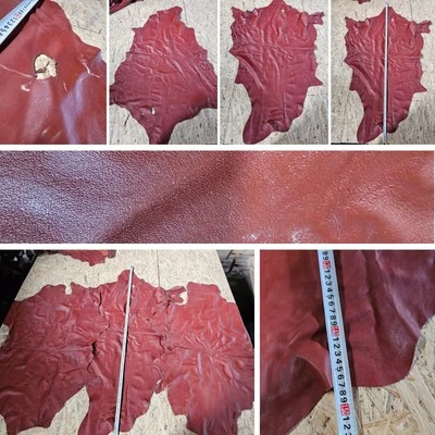 Napa de cuero de cabra para artesanía 1 m² por pieza varios colores Foto 1 de 4