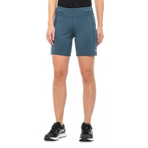 XL Damen-Trainingsshorts Asics blau America Strick neu ohne Etikett - Bild 1 von 9