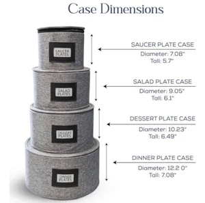 Set contenitori portaoggetti Cina rotondi 4pz. Portapiatti Portaoggetti Trasloco NUOVO - Foto 1 di 4