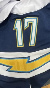 Nike On Field NFL Philip Rivers #17 Chargers Stitched Jersey Size 44 Blue - Picture 1 of 6