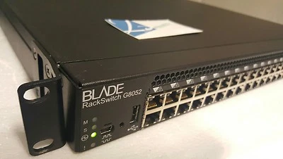 IBM 49Y7922 - BLADE RackSwitch G8052 48 X 1GbE 4 X 10GbE SFP 52 Port Switch - Image 1 of 4