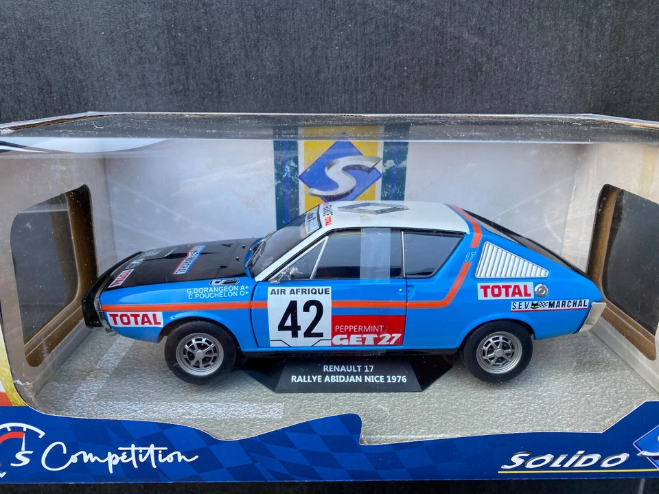 Renault 17 Rallye Abidjan Nice 1976 Solido 1:18 - Immagine 1 di 1