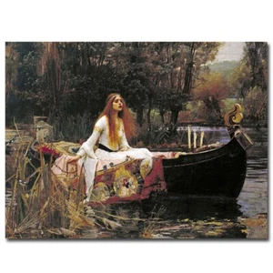 The Lady of Shalott by Waterhouse Gallery-Wrap Canvas Giclee Art (18 in x 24 in) - Picture 1 of 1