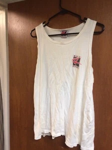Vintage Red Rocker Sammy Hagar Van Halen LARGE Tank Top Shirt 23" Long - Picture 1 of 16