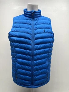 Polo Ralph Lauren Kid's Puffer Quilted Vest Light Blue Youth Boys Size XL 18-20 - Picture 1 of 7