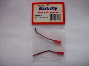 Great Planes ElectriFly GPMM3107 Female 2-Pin JST/BEC Connectors (2) - Picture 1 of 3