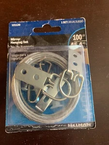 MIRROR HANGING SET 100lb Hillman 121130 NEW! - Picture 1 of 3