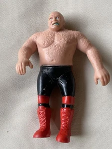Vintage LJN WWF George The Animal Steele Bendie Bendable 4.5" Wrestling Figure - Picture 1 of 2