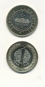 Turkey / Türkei - 1 Lirasi 2023 UNC - GOREVE BASLAMA TORENI ERDOGAN - RARE - Bild 1 von 1