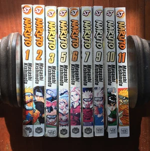 Lot 9 Naruto Shonen Jump Manga By Masashi Kishimoto Graphic Novel Paperback - Picture 1 of 11