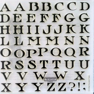 Estampillas acrílicas transparentes Close To My Heart Harvest Caps (D1094) Foto 1 de 3