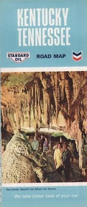 1966 Standard Oil Road Map: Kentucky Tennessee NOS - Picture 1 of 1