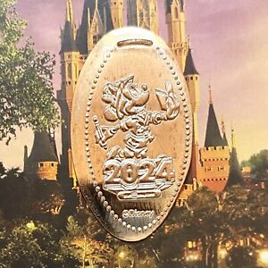 NEW! Disney World Parks 2024 Smashed Pressed Elongated Penny Safari Minnie Mouse