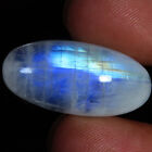 Natural Rainbow Moonstone Oval Cabochon Top Gemstone 2435 Cts 13X29x7 Mm N 48