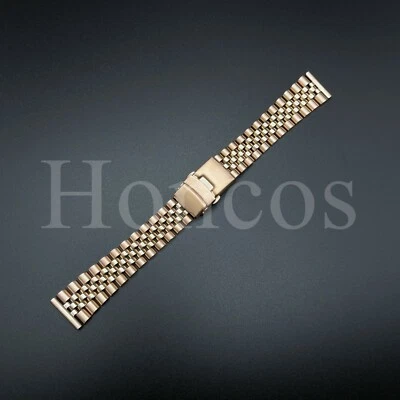 20 MM Steel Bracelet Watch Band Strap Replacement Jubilee Vintage Fits for Timex - Image 1 of 2