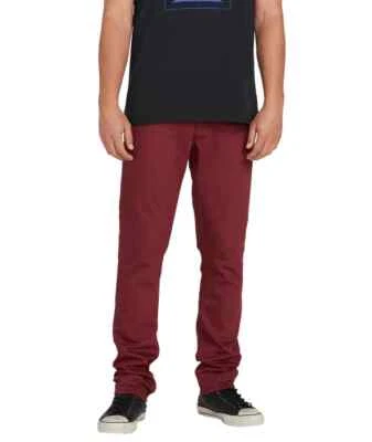 VOLCOM Vorta 5 Pocket Slub PIN Jeans Men dark red NEW Neuware PORTOFREI!! - Bild 1 von 3
