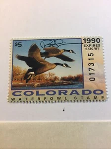 Robert Steiner,#1,1990,Co.Artist Signed Duck Stamp,Canada Geese,Mint Condition - Picture 1 of 12