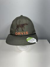 Orvis Hat, Strapback Hat, Orvis Patch with Pointer Khaki $35