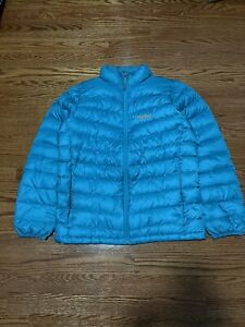 Marmot Girl's Bright Blue 700 Fill Full Zip Winter Puffer Jacket Size XL
