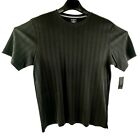 Alfani Black Basics Stripes Stretch Polo Shirt Mens Essentials Size Large