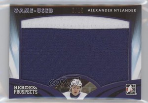 2015 Leaf ITG Heroes & Prospects Game Used Jersey Purple /15 Alexander Nylander