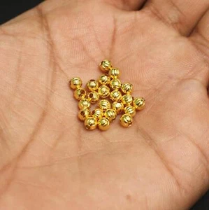 Bolas de metal dorado de 4 mm - Imagen 1 de 8