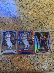 JJ REDICK LOT X3  2019-2020 Prizm Red Wave- Select Silver- Prizm Base - - Picture 1 of 12