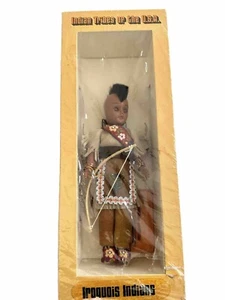Indian Tribes Of The US Iroquois Indians Doll In Original Box Mohawk Vintage - Picture 1 of 24