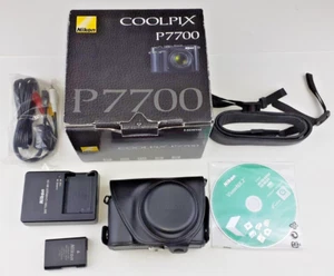 COOLPIX P7700 NIKON Digital Camera w Leather case 12.1MP 7.1x Optical Zoom - Picture 1 of 5
