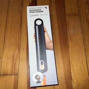 Sharper Image Automatic Wine Opener with Foil Cutter Battery Operated-Black - Picture 1 of 2