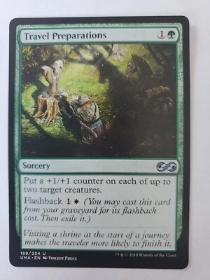 MTG Magic The Gathering Card Travel Preparations Sorcery Green Ultimate Masters - Image 1 of 2