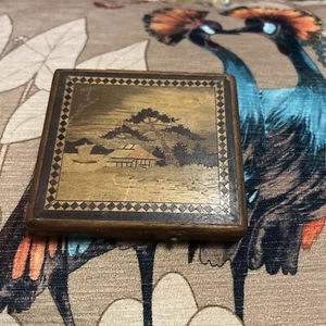 Vintage Hand Made Japanese Cigarette Case With Mechanism Cigarette Release - Picture 1 of 12