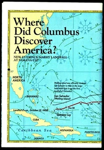 1986 November WO HAT COLUMBUS AMERIKA ENTDECKT? National Geographic Karte A3+ - Bild 1 von 4