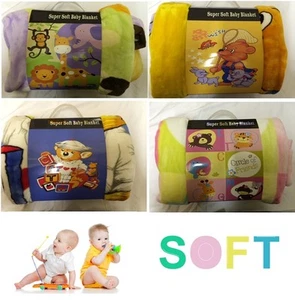 SUPER SOFT BABY BLANKET CHILDRENS WINTER WRAP DUVET SLEEPING BLANKET 100X140CM - Picture 1 of 5