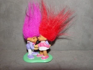 Troll Doll 1" Russ Cake Topper Valentine's Anniversary Candy & Flower - Picture 1 of 1
