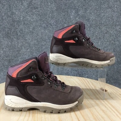 Columbia Boots Womens 5W Newton Ridge Plus Waterproof Lace Up Snow Bootie Purple - Image 1 of 4